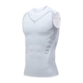 thumbnail image 3 of Wo-Fusoul Men's Sleeveless Tank Top, Casual Round Neck, Solid Color Breathable Summer Polyester Shirt, 3 of 5