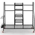 thumbnail image 2 of Gymax Extra Large Golf Bag Storage Organizer for Garage Fits 2 Golf Bags & Accessories, 2 of 10