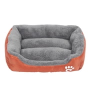 Pet Winter Warm Pet Square Bed Pet Supplies Cat And Dog Sleeping Bed