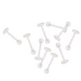 thumbnail image 2 of segolike 10Pcs 18G Acrylic Clear Labret Lip s Tragus Ear Body Jewelry Set, 2 of 9