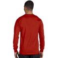 thumbnail image 3 of Hanes T-Shirt pour Hommes 5,2 oz COMFORTSOFT, Poids Lourd, TG, Rouge Foncé, 3 of 4