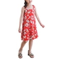 thumbnail image 4 of 2025 Robes Filles Robe Florale Grande Taille Fleur Sans Manches Plage à Bretelles 2T Cardigan, 4 of 9