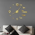 thumbnail image 2 of Dvkptbk Clock Frameless DIY Wall Mute Clock Mirror Sticker Home Office Decor Home Decor, 2 of 5