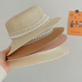 thumbnail image 1 of Chapeau de Paille de Parasol Flottant de Fée de Dentelle de Perle pour Enfants, 1 of 6