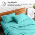 thumbnail image 3 of Bare Home Pillowcase Set - Premium 1800 Collection - Double Brushed - Ultra Soft - Standard Size, Turquoise, 2 Count, 3 of 7