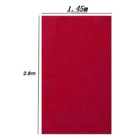 Accessoires de Billard Professionnels Feutre de Snooker 2.8x1.45M Rouge