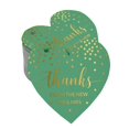 thumbnail image 1 of Inkdotpot Pack Of 50 Thanks From The New Wedding Favor Paper Tags Craft Real Gold Foil Hang Tags, 1 of 1