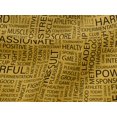 thumbnail image 5 of oneOone Viscose Jersey Medium Blue Fabric Writing Font Craft Projects Decor Fabric Printed By The Yard 60 Inch Wide, 5 of 5