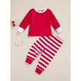 thumbnail image 2 of Faithtur Pyjama à la Mode pour Enfants Hauts à Manches Longues Pantalons à Taille Élastique, 2 of 8