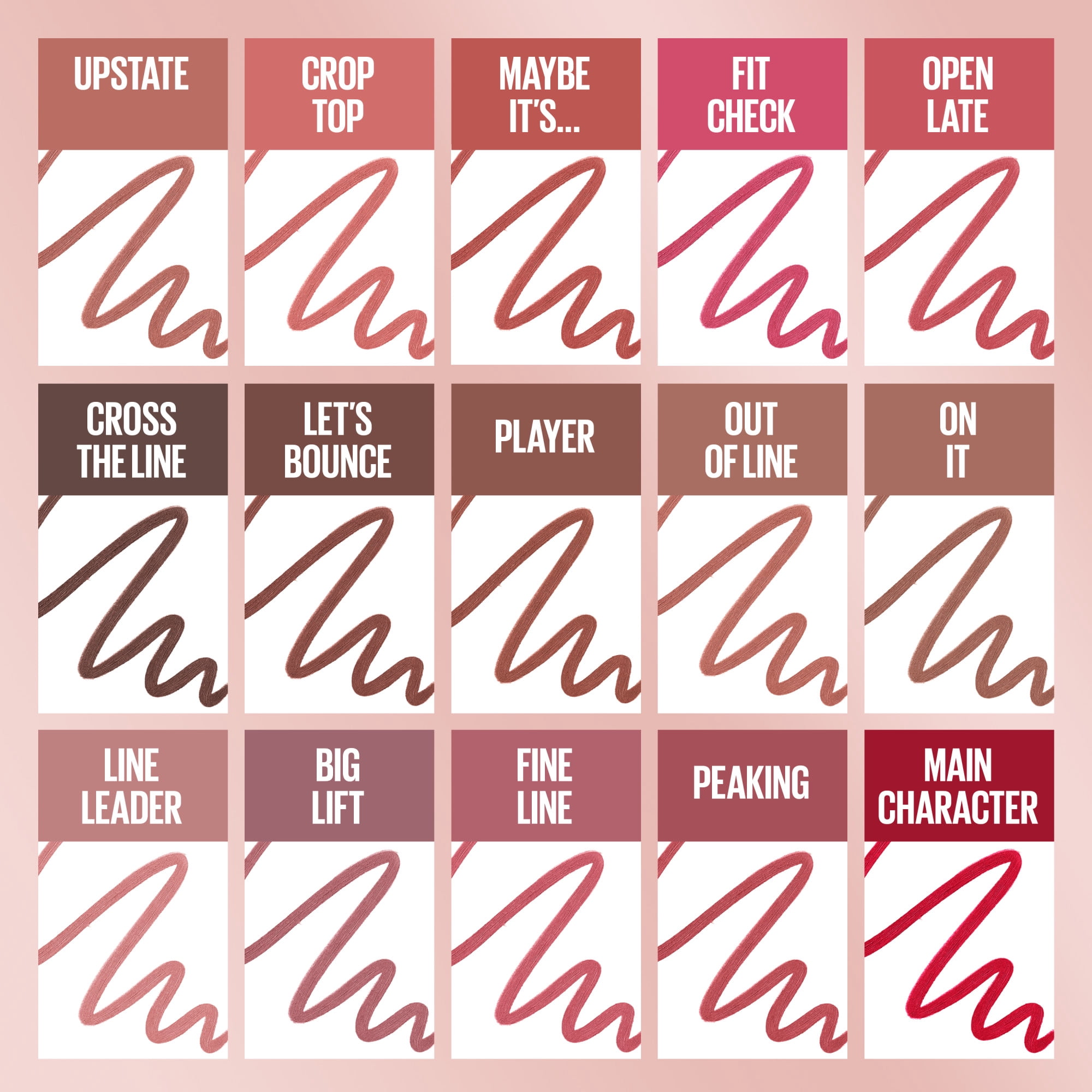 Traceur à lèvres Lifter Liner de Maybelline New York, longue tenue, application lisse et en douceur, acide hyaluronique,, maybe it's ,1.2 g