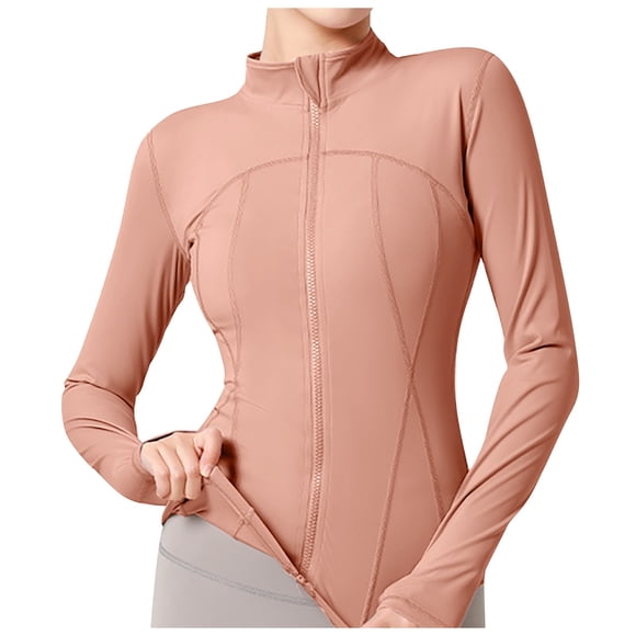 Women'S Slim Fit Full Zip Athletic Running Sports Workout Jacket With Pockets Women'S Casual Jackets Xxl