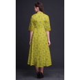 thumbnail image 2 of Bimba Robe Chemise à Imprimé Floral à Boutons, Col Mandarin, Manches Retroussables - Grande, 2 of 5