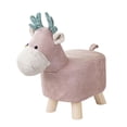 thumbnail image 4 of yuksok Animal Footstool Footrest Ottoman Cute Multifunctional Portable Room Decors Sofa pink, 4 of 9