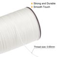 thumbnail image 4 of Unique Bargains Fil Ciré Fin 93 Yards 0.65mm Corde en Polyester pour Couture à la Machine Matelassage à la Main Tissage, Perle, 4 of 5