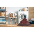 thumbnail image 2 of Ahgly Company Machine Washable Indoor Square Traditional Dark Gold Brown Area Rugs, 3' Square, 2 of 7