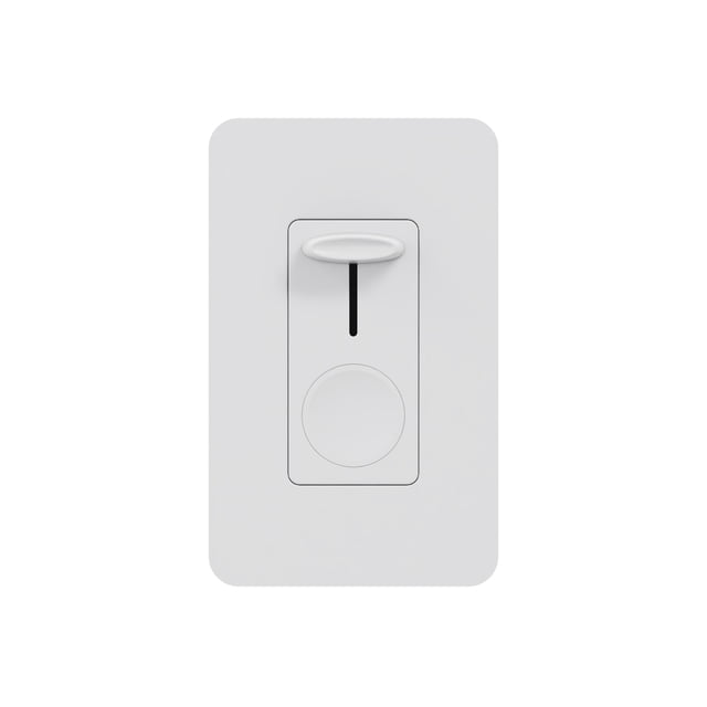 Xtricity - Wall Slide Dimmer with Switch, Ideal for LED Lighting, White