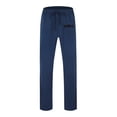 thumbnail image 3 of WEAIXIMIUNG Winter Overalls Men Men's Figure Flattering Linen Pants Fashionable Pure Color Casual Flat Front Work Pants, 3 of 8