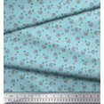 thumbnail image 2 of Soimoi Poly Crepe Fabric Floral,Bird & Sheep Kids Printed Fabric 1 Yard 52 Inch Wide, 2 of 3