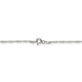 thumbnail image 3 of 925 Sterling Silver 1mm Long Link Cable Chain Necklace Pendant Charm, 3 of 9