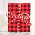 thumbnail image 1 of TIMIFIS Papier d'Emballage de la Saint-Valentin, Papier d'Emballage Cadeau Mignon avec Carreaux Noirs et Rouges, Cadeaux Valentines pour Elle He(19.6*27.5 Po), 1 of 8