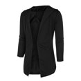 thumbnail image 5 of POINTERTECK Trench-Coat à Capuche pour Hommes, Veste Cardigan à Manches Longues, 5 of 5