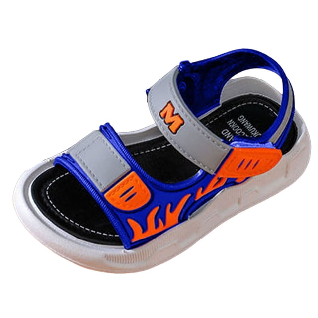 IUJSOY Kid Sandals Boy Summer Open Toe Sports Sandals Adjustable Straps for Toddler Little Big Kid