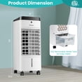 thumbnail image 4 of Costway Refroidisseur d'Air Évaporatif 4-en-1 avec Ventilateur et Humidificateur Télécommande Blocs Réfrigérants, 4 of 10