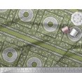 thumbnail image 2 of Soimoi Polyester Crepe Fabric Leaves & Floral Block Fabric Prints by Yard 42 Inch Wide, 2 of 3