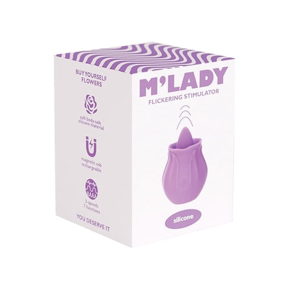 Stimulateur de Langue Vacillante et de Clitoris Vibrant pour Femme - Violet