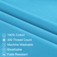 thumbnail image 3 of PiccoCasa Body Pillowcase 300 Thread Count Egyptian Cotton Pillowcase Queen Blue, 3 of 10