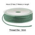 thumbnail image 2 of Unique Bargains Twisted Nylon Twine Thread Beading Cord 3mm 7M/23 Feet Extra Strong Braided Nylon String, Morning Blue, 2 of 6