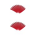 thumbnail image 4 of ZheElen 12pcs 3inch Archery Turkey Feathers Fletchings Vanes Red 3 Inch 2Set, 4 of 6