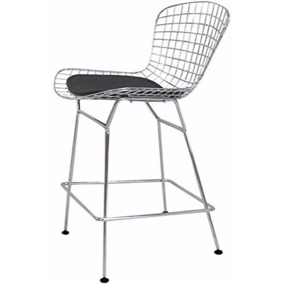 Nicer Furniture Bertoia Black Counter Stool