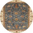 thumbnail image 1 of Ahgly Company Tapis Rond Abstrait Vert Brunâtre Abstrait pour Intérieur, 6 Pieds Rond, 1 of 6