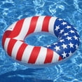 thumbnail image 3 of Swimline 36" Inflatable American Flag Swimming Pool & Lake Tube Float (2Pk), 3 of 5