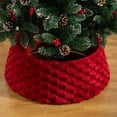 thumbnail image 1 of Christmas Plush Tree Collar for Tree Base - Decorative Apron for Gift Storage, Surrounding Feeling Decoration for Home and Event Venues, 1 of 8