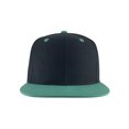 thumbnail image 2 of Top Headwear Flat Bill Adjustable Snapback Cap - Black/Teal, 2 of 2