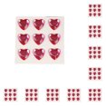 thumbnail image 1 of 10 Sheets Rhinestone Stickers Children Hand Acrylic Decals Three-dimensional Student DIY Love Heart Crafts Label Table Party Peach Color, 1 of 8