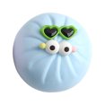 thumbnail image 1 of Bun Shaped Stress Relief Fidget Toy, Slow Rising TPR Squeeze Bun, Soft Decompression Therapy Toy for Kids Adults, 1 Pack, Blue, 1 of 6