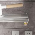 thumbnail image 2 of Stainless Steel Shelf Pot Rack - Metal Kitchen Organization Storage Rack for Hanging Pots Pans Cookware, Wall Mounted Shelf with 10 Hooks in Restaurant Home - 12" W x 48" L, 2 of 8