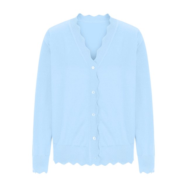 Erwazi Cardigan Sweaters for Women Fall Trendy Button Down Open Front Lightweight Cardigans