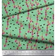 thumbnail image 3 of Soimoi Rayon Fabric Leaves,Floral & Honey Bee Insects Decor Fabric Printed Yard 56 Inch Wide, 3 of 3