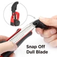 thumbnail image 3 of Swiss Tech 18mm couteau utilitaire Snap-Off, lame en acier SK5, 3 of 6