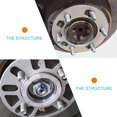 thumbnail image 4 of 2 Pcs Car Wheel Hub Spacers Aluminum Alloy Wheel Spacer Vehicle Wheels Spacers, 4 of 8