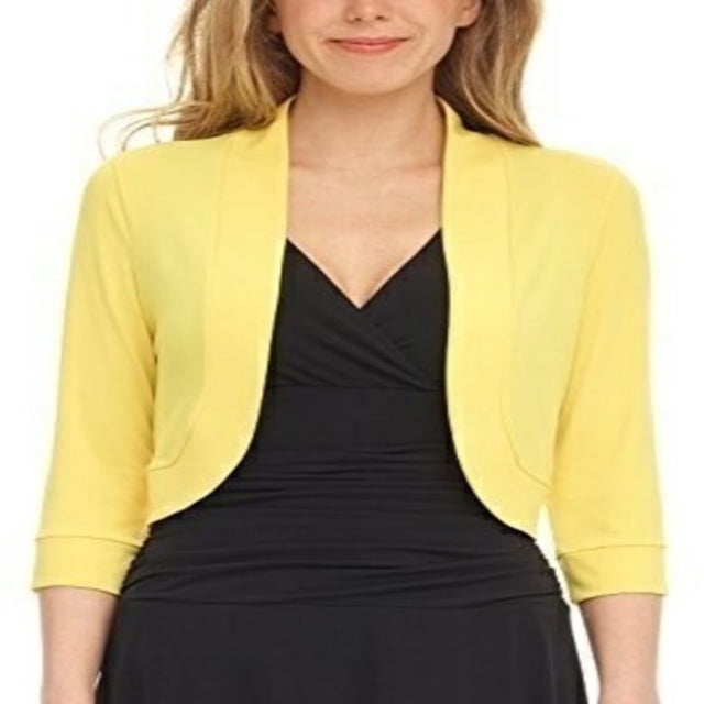 Boléro Châle Cardigan pour Femmes Manches 3/4 Veste Courte Courte en Tricot pour Robe S-TTG