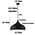 thumbnail image 2 of Wood Metal Colorful Pendant Lamp, Creative Ceiling Pendant Light Fixture, Modern Pendant Lighting, Farmhouse Pendant Light for Over Kitchen Island Dining Room Table Bar Entrance Cafe, 2 of 7
