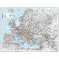 thumbnail image 1 of National Geographic Maps: Europe Classic Wall Map - Compact - 21.5 x 16.25 inch Poster - Paper, 1 of 2