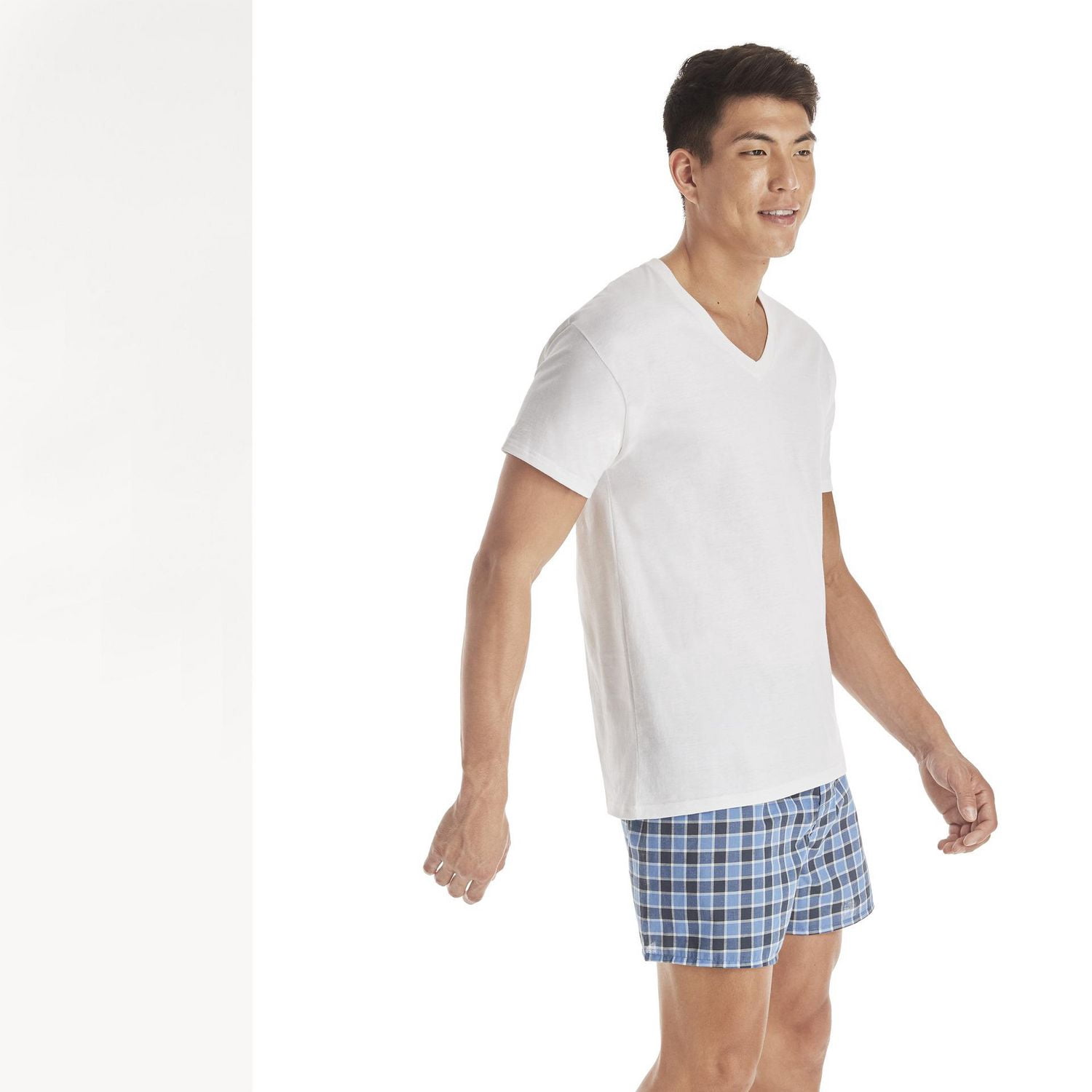 T-shirts Col V Sans Etiquette pour Hommes Hanes - ComfortSoft
