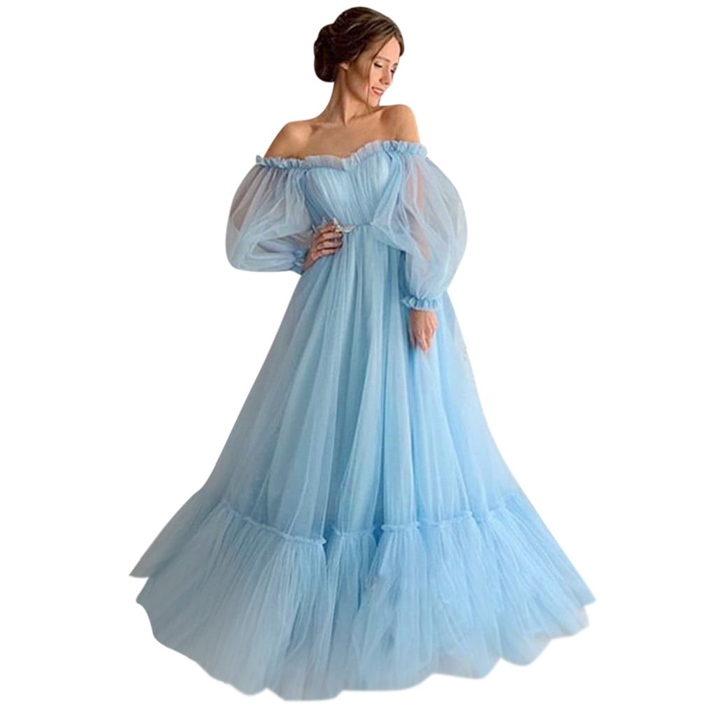 tulle dress womens Sweetheart Applique With Slit In our dresses Leely Women Black Tulle Long
