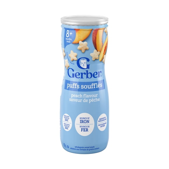 GERBER Puffs Peach Baby Snacks